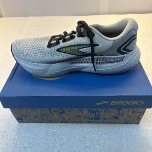 Brooks Glycerin GTS 21 Running Shoes Men SZ 9 Gray/White Very Good Original Box